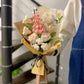 Handmade crochet diy jasmine rose yarn bouquet hand-made flower material package homemade gift