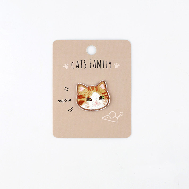 Cute Little Red Panda Head Embroidery Patch