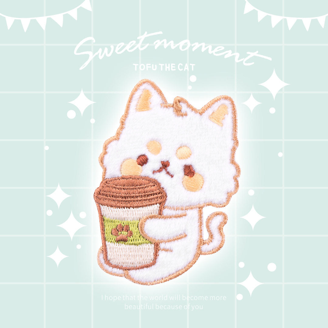Plush Bear Scarf Embroidery Patch