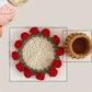 Mini rose bouquet coaster DIY knitting kit