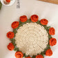 Mini rose bouquet blanket coaster yarn crochet DIY knitting kit