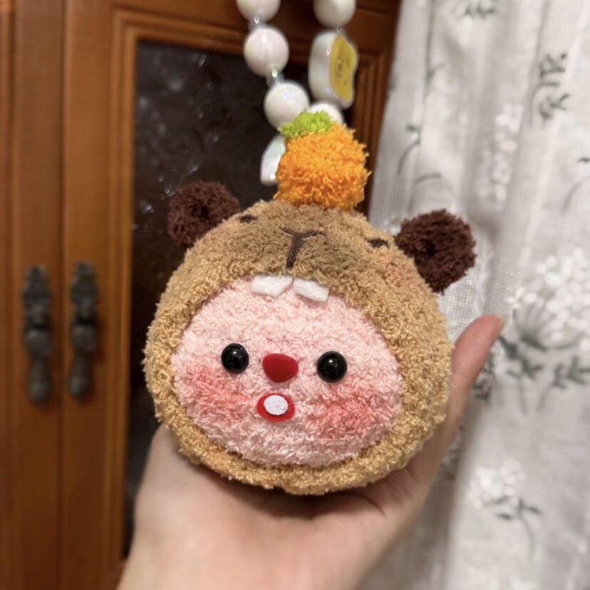 DIY Crochet Kit for Ugly Fish Capibala Bag Keychains/Dolls/Gifts