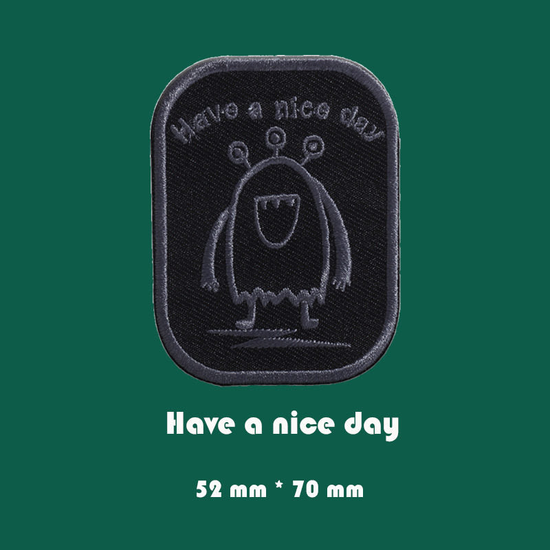 Black Shape Embroidery