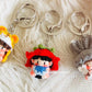 Finished Hand-Knitted Accessories: Keychains, Bag Charms, and Mobile Phone Pendants
