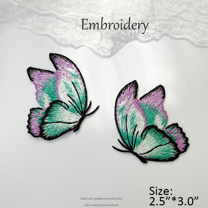 Colorful Embroidered Butterfly