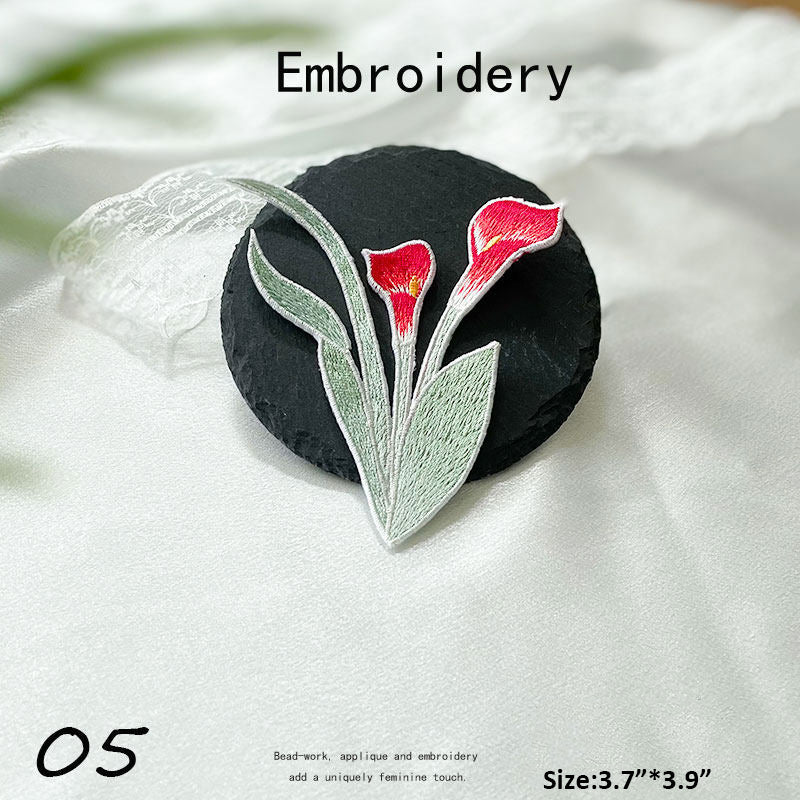 Floral Embroidery Patch