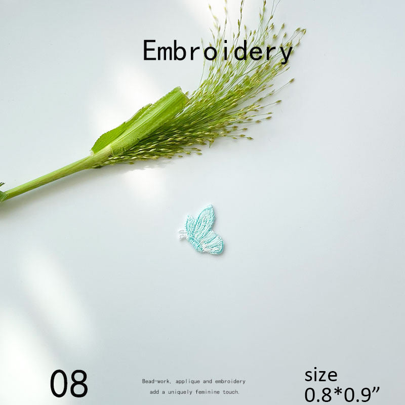 Small Butterfly Embroidered Appliqué