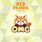 Adorable Red Panda Embroidery Patch