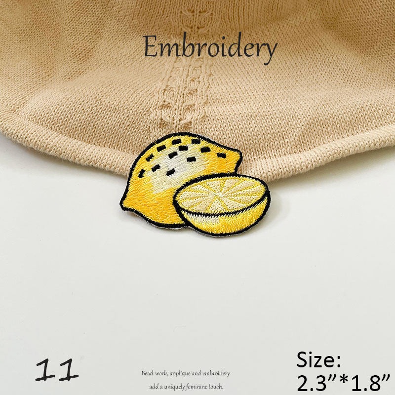 Fruit Series Embroidered Iron-on Patches