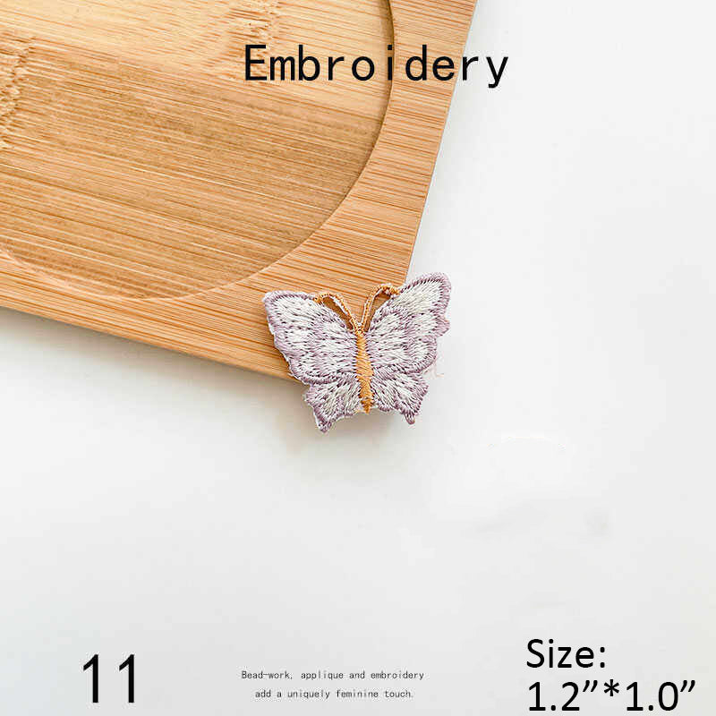 Butterfly Embroidered Iron-on Patch