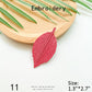 Fresh and Delicate Leaf Embroidery