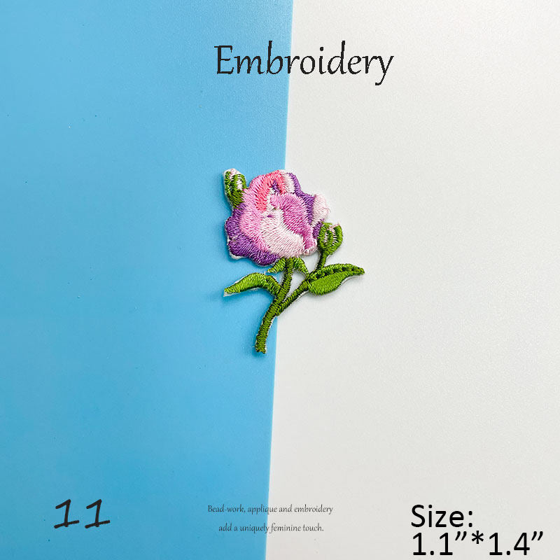 Floral Embroidery Patches