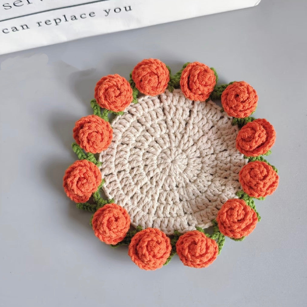 DIY craft kit for making gifts sheep, bear, duck, water coaster, hand-knitted yarn, crochet hooks