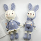 DIY Crochet Doll Kit Handmade Gift Yarn Doll Couple Rabbit for friend family