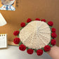 Mini rose bouquet blanket coaster yarn crochet DIY knitting kit