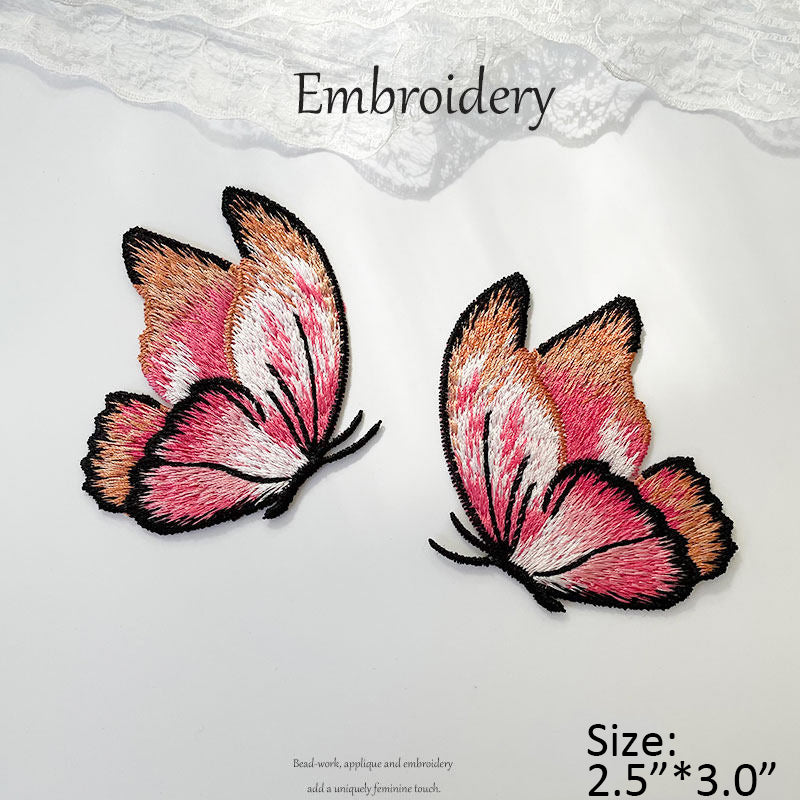 Colorful Embroidered Butterfly