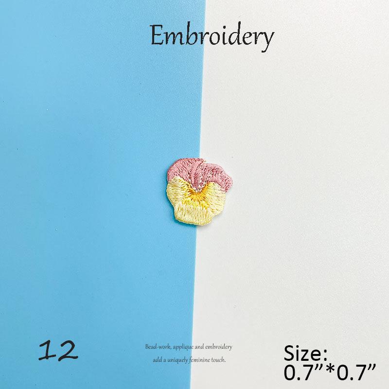 Floral Embroidery Patches