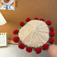 Mini rose bouquet blanket coaster yarn crochet DIY knitting kit