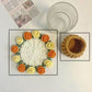 Mini rose bouquet coaster DIY knitting kit