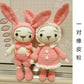DIY Crochet Doll Kit Handmade Gift Yarn Doll Couple Rabbit for friend family