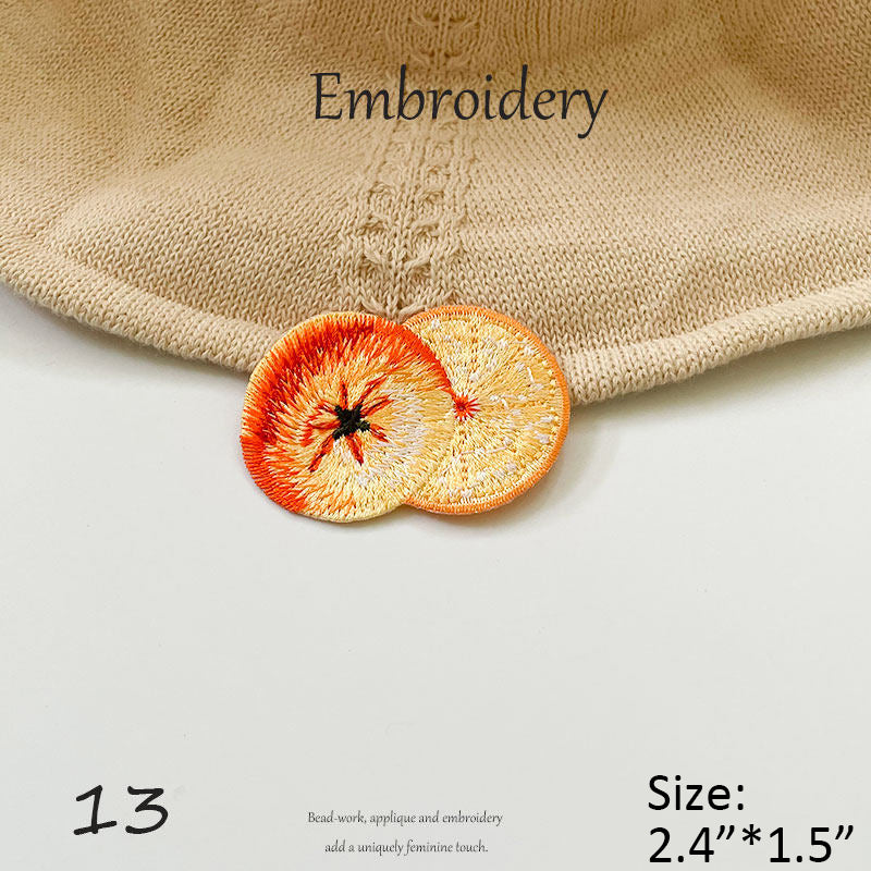 Fruit Series Embroidered Iron-on Patches