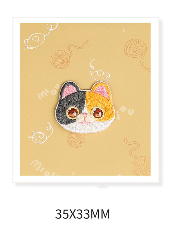 Cute Little Red Panda Head Embroidery Patch
