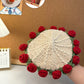 Mini rose bouquet blanket coaster yarn crochet DIY knitting kit