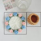 Mini rose bouquet coaster DIY knitting kit