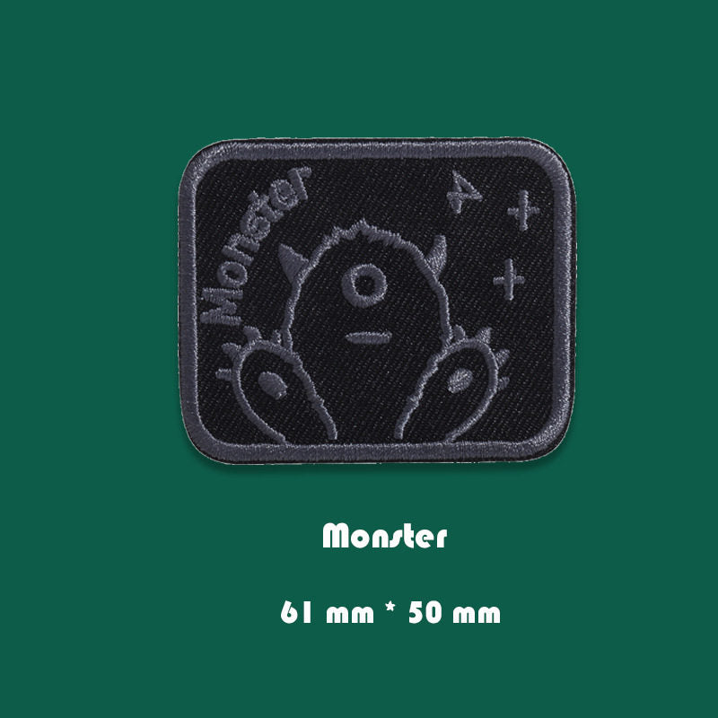 Black Shape Embroidery