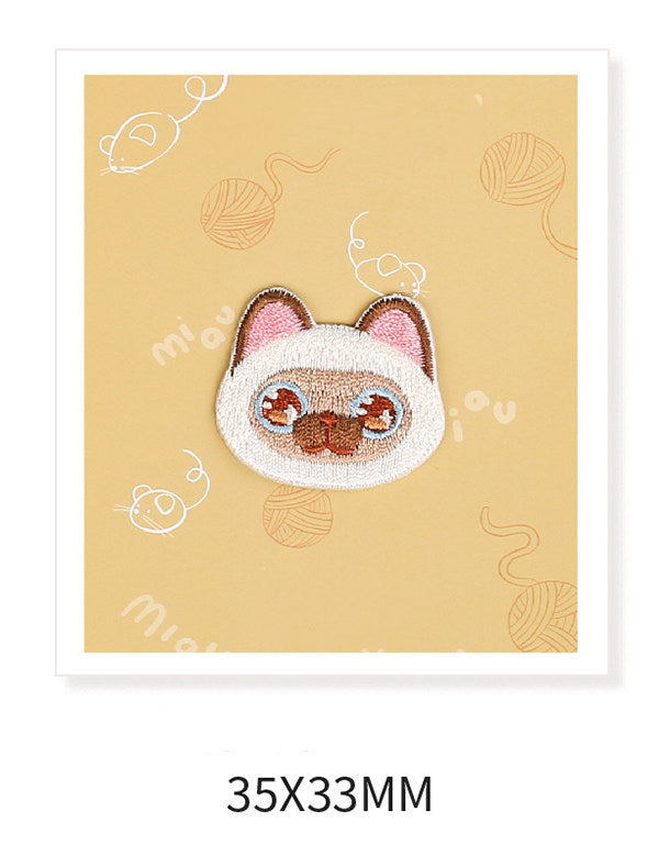 Cute Little Red Panda Head Embroidery Patch