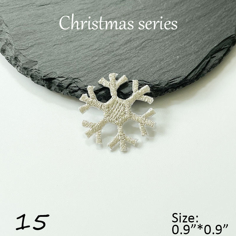 Christmas Snowflake Embroidered Patch