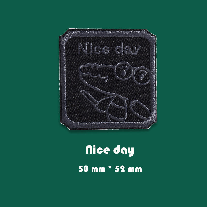 Black Shape Embroidery