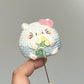 Cute doll keychain yarn handmade knitting DIY material kit crochet handmade gift