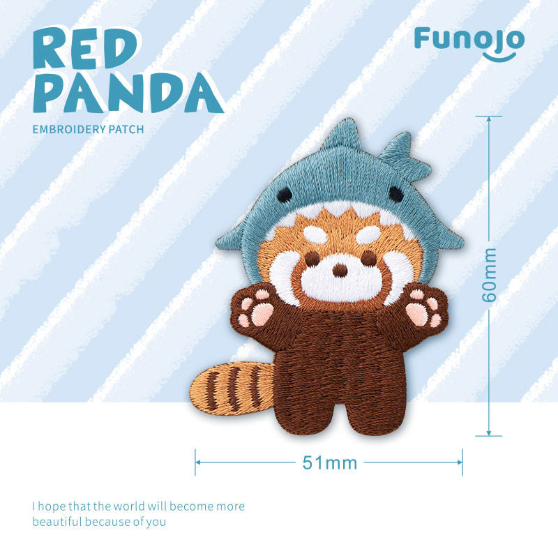 Adorable Red Panda Embroidery Patch