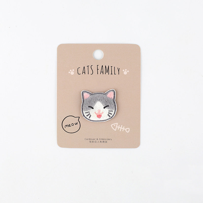 Soft & Cute Cat Embroidery Patch