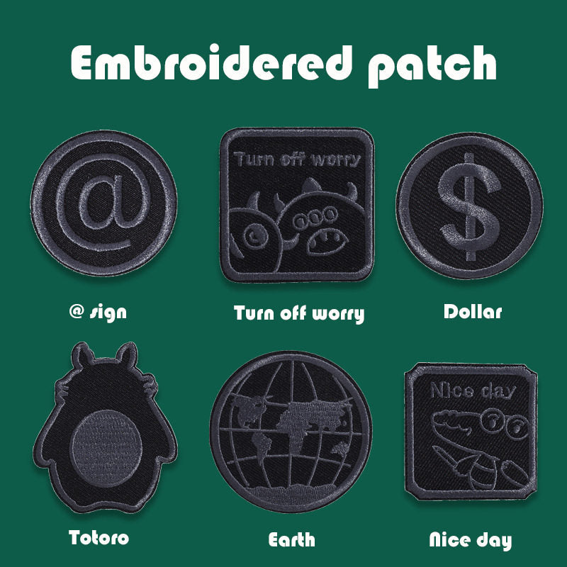 Black Shape Embroidery