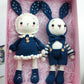 DIY Crochet Doll Kit Handmade Gift Yarn Doll Couple Rabbit for friend family
