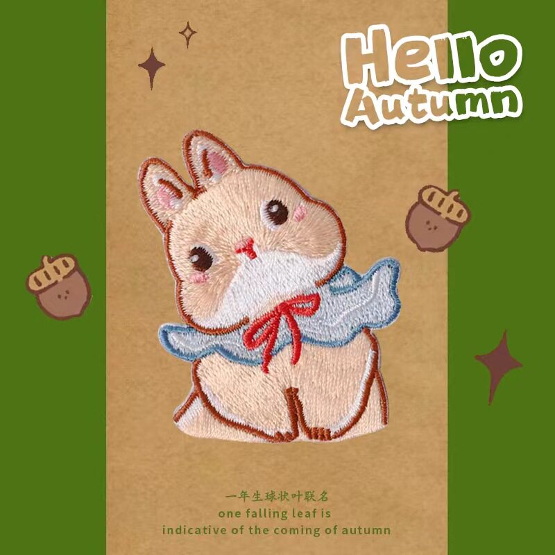 Soft and Cute Rabbit Embroidery Patch
