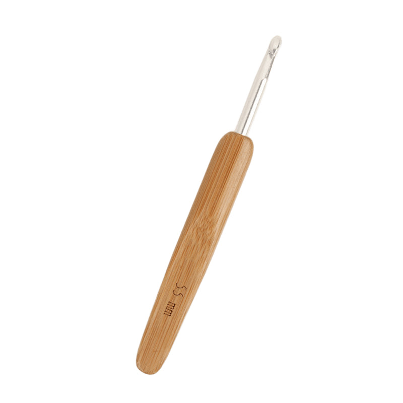 Carbonized Bamboo-Handled Crochet Hook