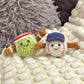 Croissant Birthday Cake Pendant Keychain DIY Yarn Crochet Kit for Friends and Best Friend Handmade Gifts