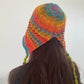 Snowflake Hand-knitted 8-strand variegated yarn DIY handmade elf hat crochet autumn and winter hand-knitted scarf
