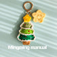 Finished Hand-Knitted Accessories: Keychains, Bag Charms, and Mobile Phone Pendants