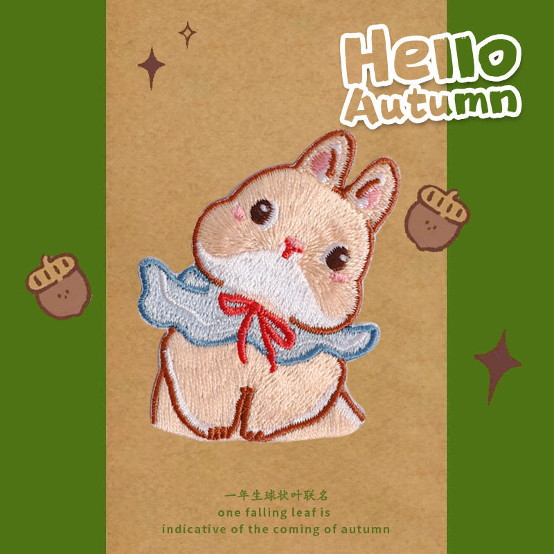 Soft and Cute Rabbit Embroidery Patch