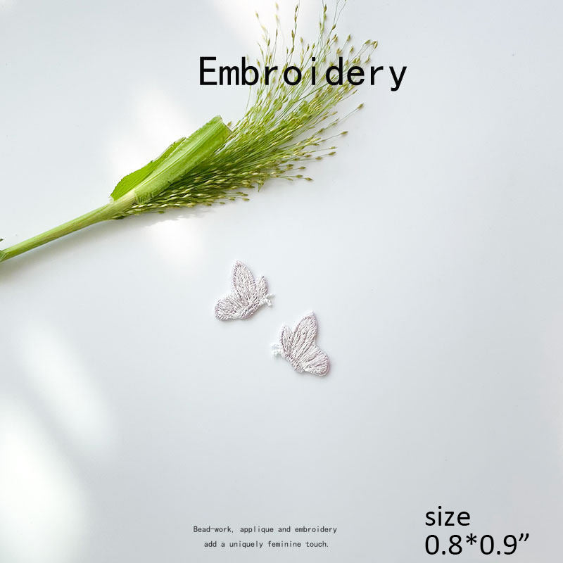 Small Butterfly Embroidered Appliqué