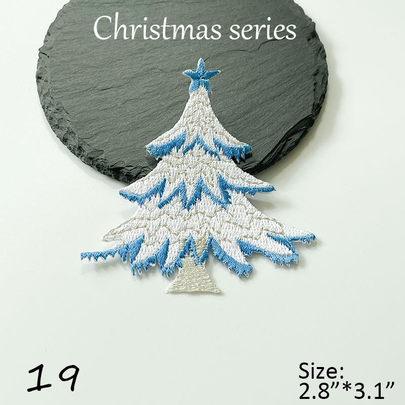 Christmas Snowflake Embroidered Patch