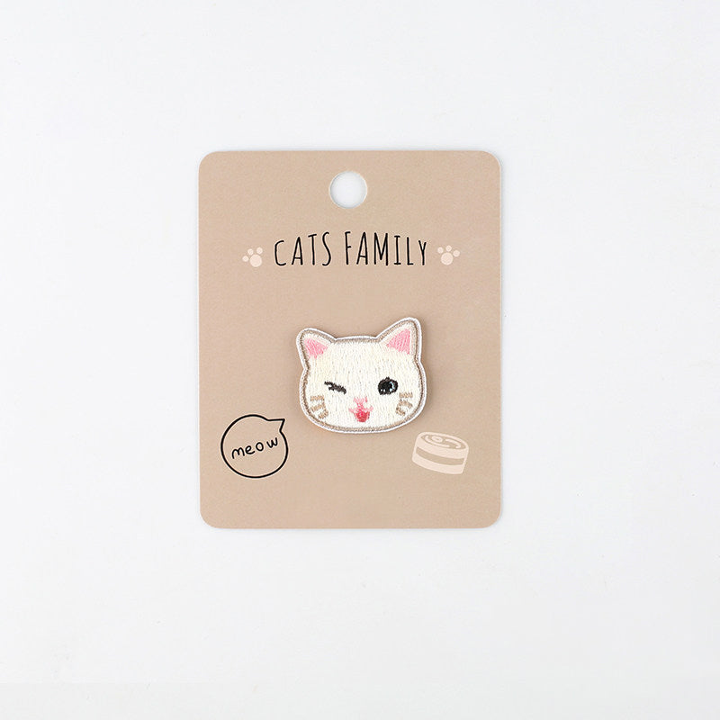 Soft & Cute Cat Embroidery Patch