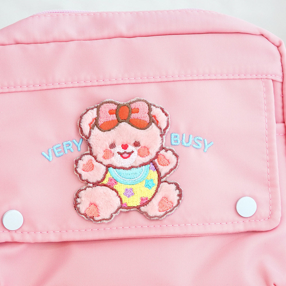 Plush Bear Scarf Embroidery Patch