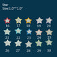 Moon, Star, and Cloud Embroidered Patches