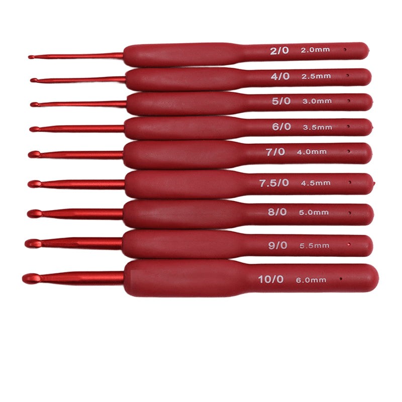 Red Soft-Handle Crochet Hook
