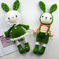 DIY Crochet Doll Kit Handmade Gift Yarn Doll Couple Rabbit for friend family